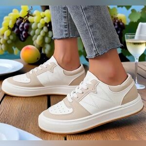 Unisex color-blocked casual sneakers